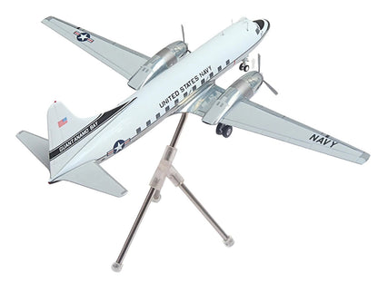 Convair C-131 Samaritan Transport Aircraft "United States Navy - NAS Guantanamo Bay" (141017) White and Gray "Gemini 200" Series 1/200 Diecast Model Airplane