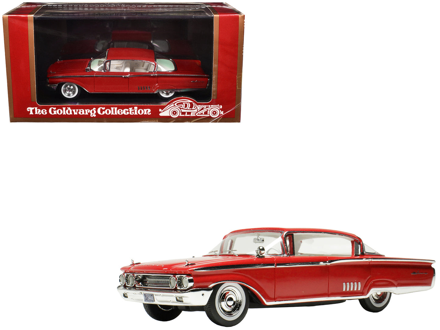 1960 Mercury Park Lane 4 Door Sedan Signal Red with White Interior Limited Edition to 200 pieces Worldwide 1/43 Model Car