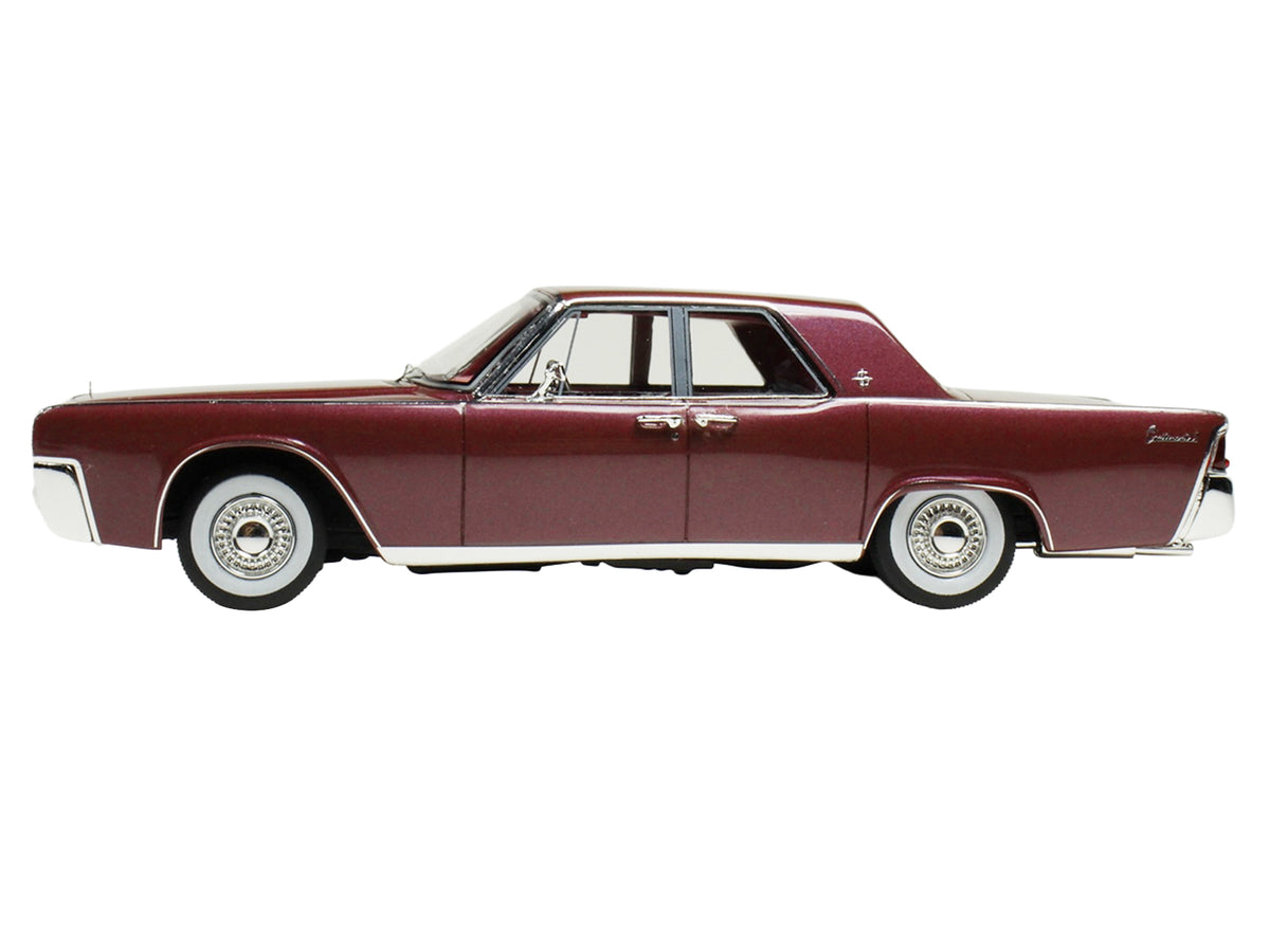 1962 Lincoln Continental Royal Red Metallic with Red Interior Limited Edition to 200 pieces Worldwide 1/43 Model Car