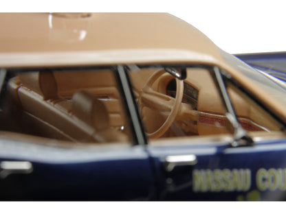 1970 Ford Country Squire Wagon Police Car "Nassau County Police Department" Blue and Tan Limited Edition to 200 pieces Worldwide 1/43 Model Car