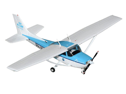 Cessna 172 Skyhawk Aircraft "KLM Aeroclub" (PH-WVO) Light Blue and White "Gemini General Aviation" Series 1/72 Diecast Model Airplane