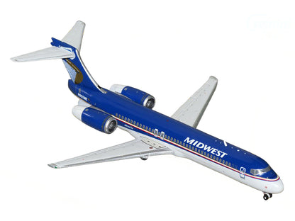 Boeing 717-200 Commercial Aircraft "Midwest Airlines" (N920ME) Blue and White 1/400 Diecast Model Airplane