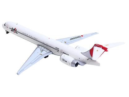 McDonnell Douglas MD-90 Commercial Aircraft "Japan Airines" (JA002D) White with Red Tail 1/400 Diecast Model Airplane