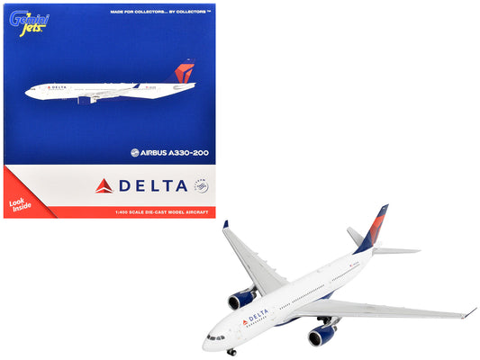 Airbus A330-200 Commercial Aircraft "Delta Air Lines" (N852NW) White with Red and Blue Tail 1/400 Diecast Model Airplane