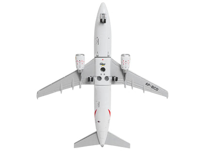 Boeing 737-300 Commercial Aircraft "Emirates Airlines" (AP-BCD) White with Striped Tail 1/400 Diecast Model