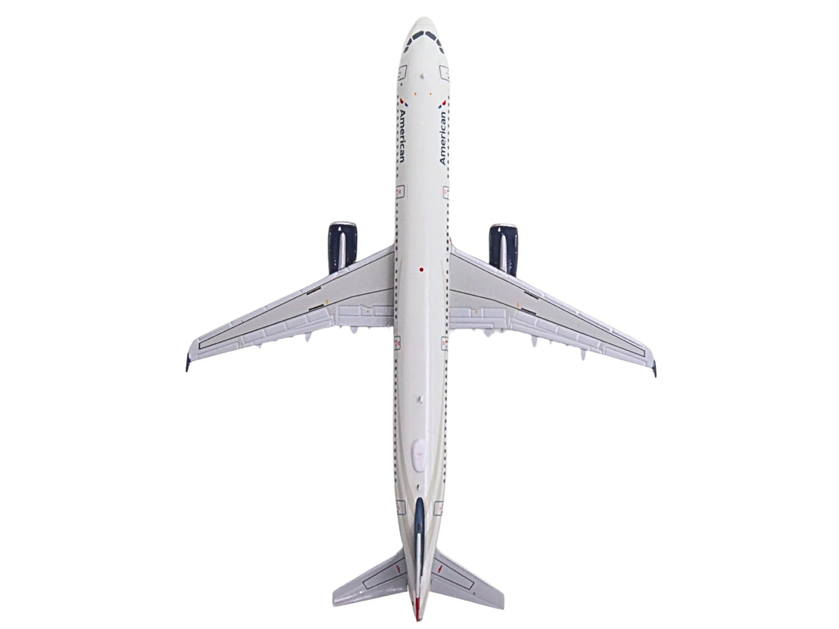 Airbus A321 Commercial Aircraft "American Airlines - US Airways Heritage Jet" (N578UW) White with Blue Tail 1/400 Diecast Model Airplane