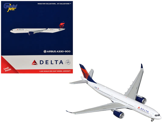 Airbus A330-900 Commercial Aircraft "Delta Air Lines" (N408DX) White with Red and Blue Tail 1/400 Diecast Model