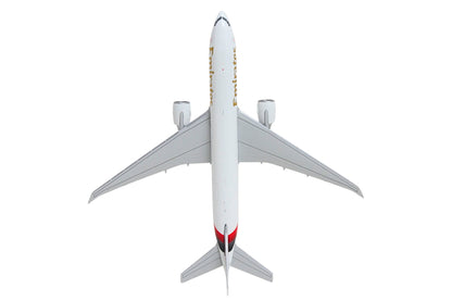 Boeing 777F Commercial Aircraft "Emirates SkyCargo" (A6-EFV) White with Striped Tail 1/400 Diecast Model