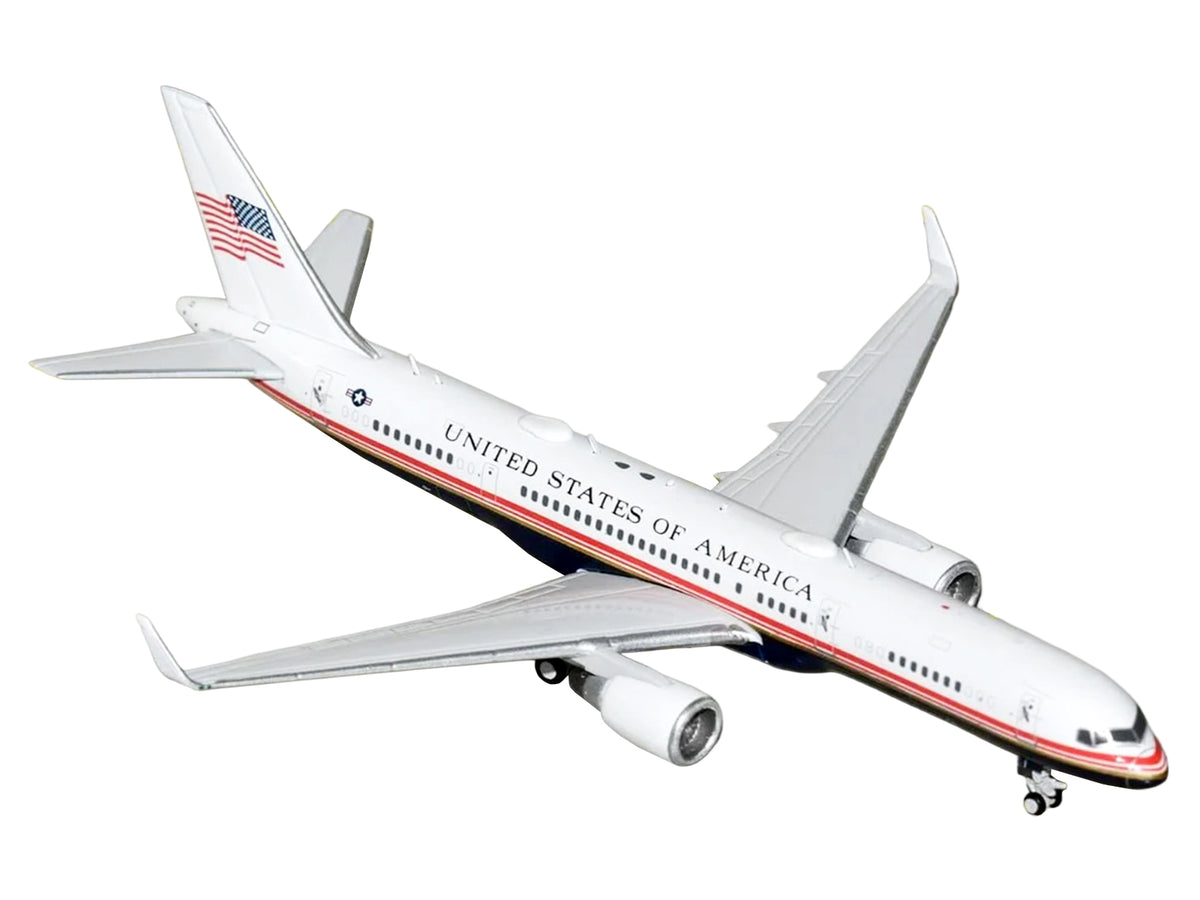Boeing C-32A Transport Aircraft "Air Force Two - United States of America" (99-0003) White and Blue with Red Stripes 1/400 Diecast Model Airplane