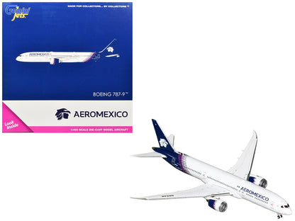 Boeing 787-9 Commercial Aircraft "Aeromexico" (N815AM) White with Blue Tail 1/400 Diecast Model Airplane