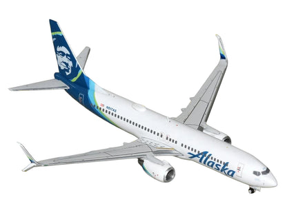 Boeing 737-800 Commercial Aircraft "Alaska Airlines" (N517AS) White with Blue Tail 1/400 Diecast Model Airplane