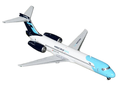 Boeing 717-200 Commercial Aircraft "Mexicana Click" (N907ME) White with Light Blue Nose and Dark Blue Tail 1/400 Diecast Model Airplane