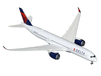Airbus A350-900 Commercial Aircraft "Delta Air Lines" (N504DN) White with Blue and Red Tail 1/400 Diecast Model Airplane
