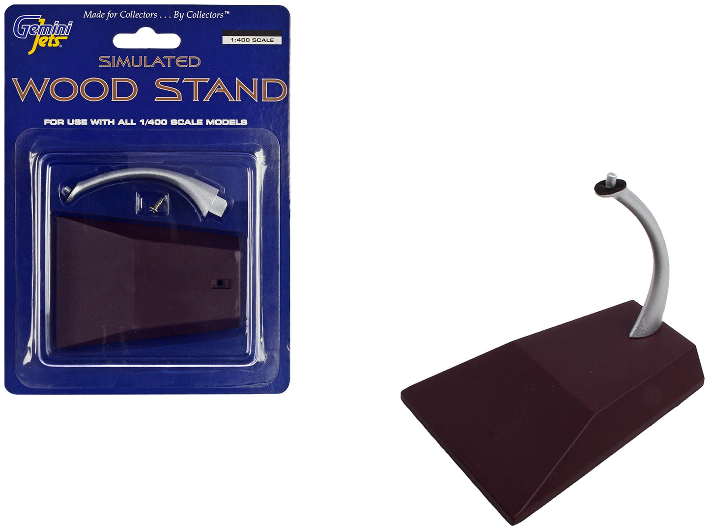 Simulated Wood Display Stand for 1/400 Scale Models