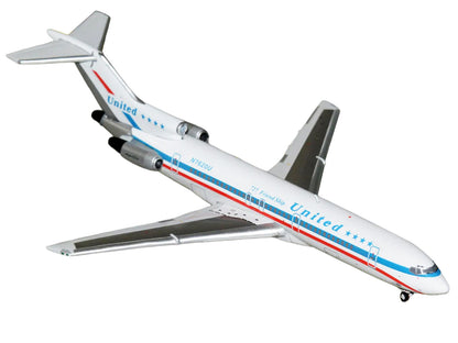 Boeing 727-200 Commercial Aircraft "United Airlines - Stars & Bars/Friend Ship" (N7620U) White with Red and Blue Stripes 1/400 Diecast Model Airplane