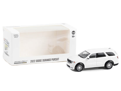 2022 Dodge Durango Pursuit Police Car White "Hot Pursuit" "Hobby Exclusive" Series 1/64 Diecast Model Car