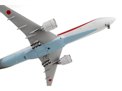 Boeing 777-300ER Commercial Aircraft "Japan Air Self-Defense Force" White with Red Stripes "Gemini Macs" Series 1/400 Diecast Model Airplane