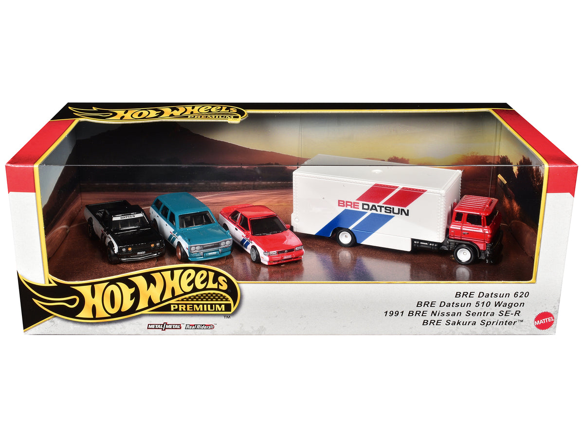 "BRE" Set of 4 pieces Series Hot Wheels "Premium" 2024 Series U Diecast Model Cars
