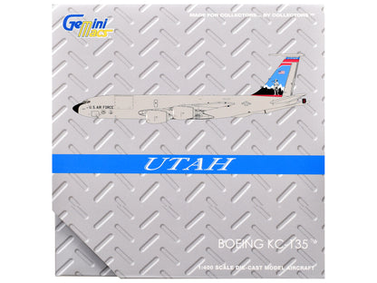 Boeing KC-135R Stratotanker Aircraft "Utah Air National Guard" United States Air Force (61-0275) Gray "Gemini Macs" Series 1/400 Diecast Model Airplane