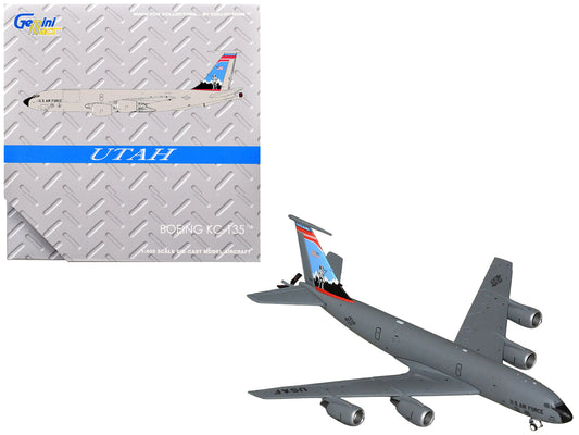 Boeing KC-135R Stratotanker Aircraft "Utah Air National Guard" United States Air Force (61-0275) Gray "Gemini Macs" Series 1/400 Diecast Model Airplane