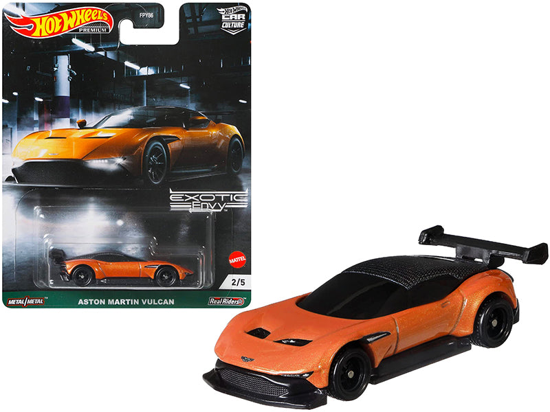 Aston Martin Vulcan Orange Metallic "Exotic Envy" Series Diecast Model Car