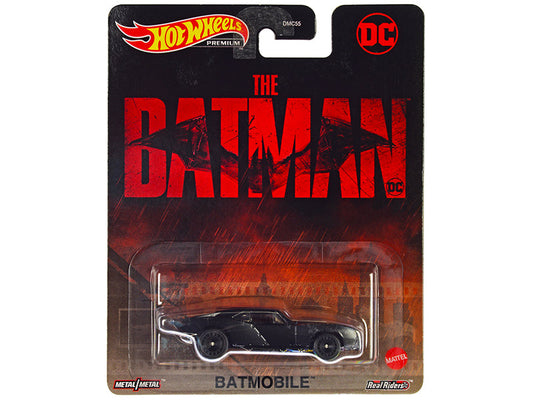 Batmobile Matt Black "The Batman" (2022) Movie "DC Comics" Diecast Model Car
