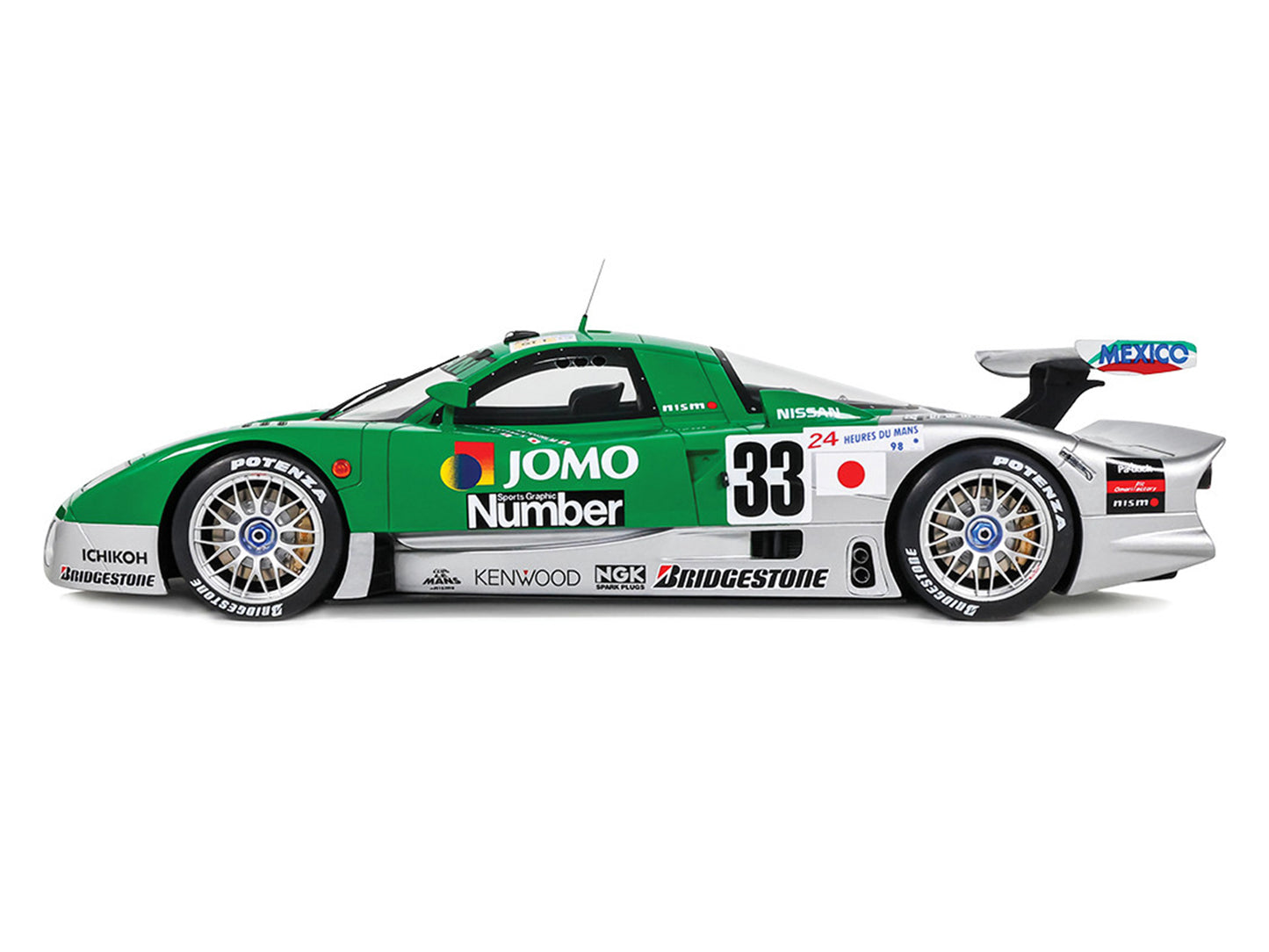 Nissan R390 GT1 #33 Satoshi Motoyama - Takuya Kurosawa - Masami Kageyama "NISMO" "24 Hours of Le Mans" (1998) 1/18 Model Car
