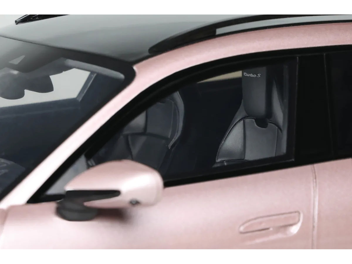 2022 Porsche Taycan Turbo S Cross Turismo Pink Metallic 1/18 Model Car