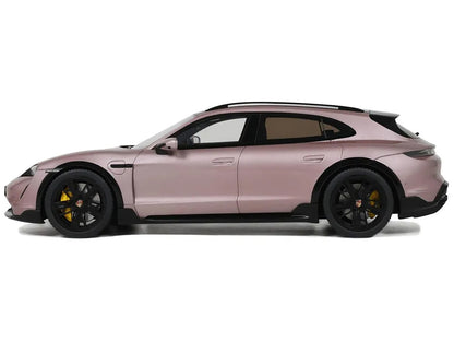 2022 Porsche Taycan Turbo S Cross Turismo Pink Metallic 1/18 Model Car