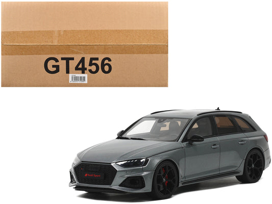 Audi RS 4 Competition Gray Metallic 1/18 Model Car
