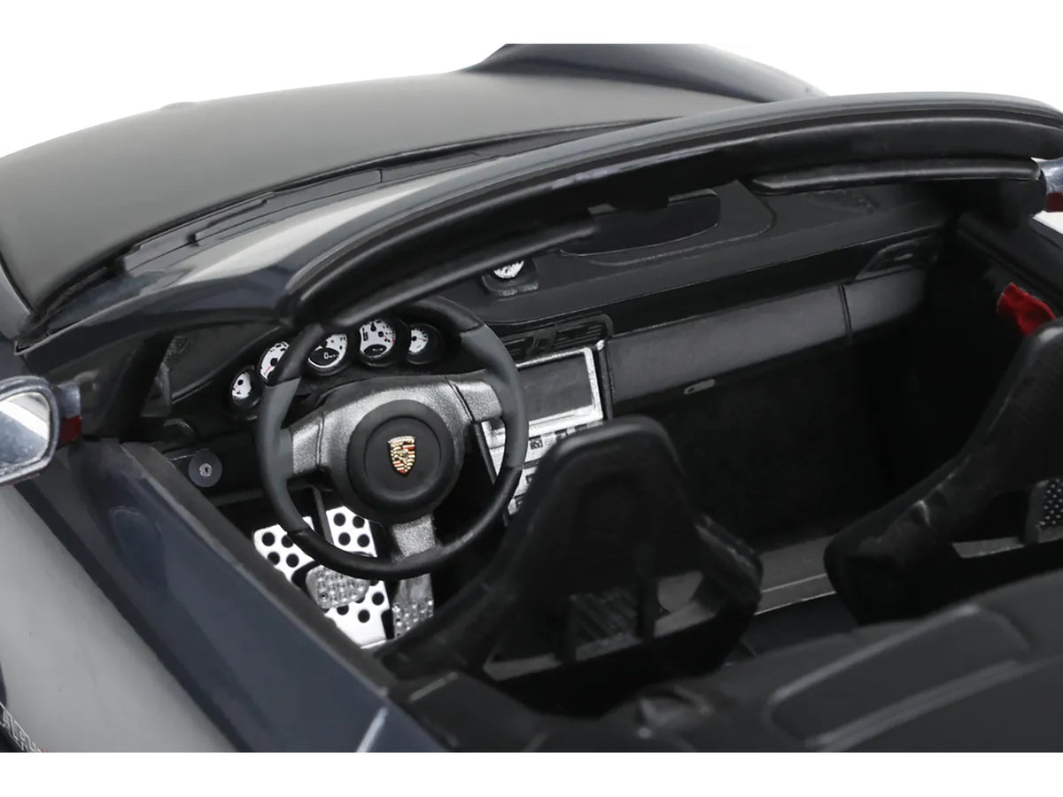 Porsche 911 LB-Works Alpha 9 Gray with Black Hood 1/18 Model Car