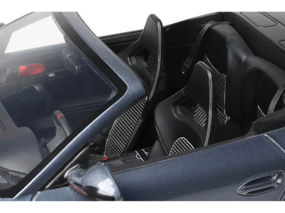 Porsche 911 LB-Works Alpha 9 Gray with Black Hood 1/18 Model Car