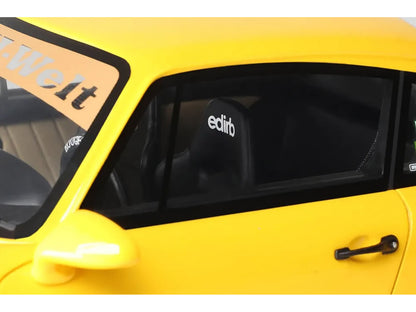 2024 Porsche 911 (964) RWB "Qeema" Yellow 1/18 Model Car