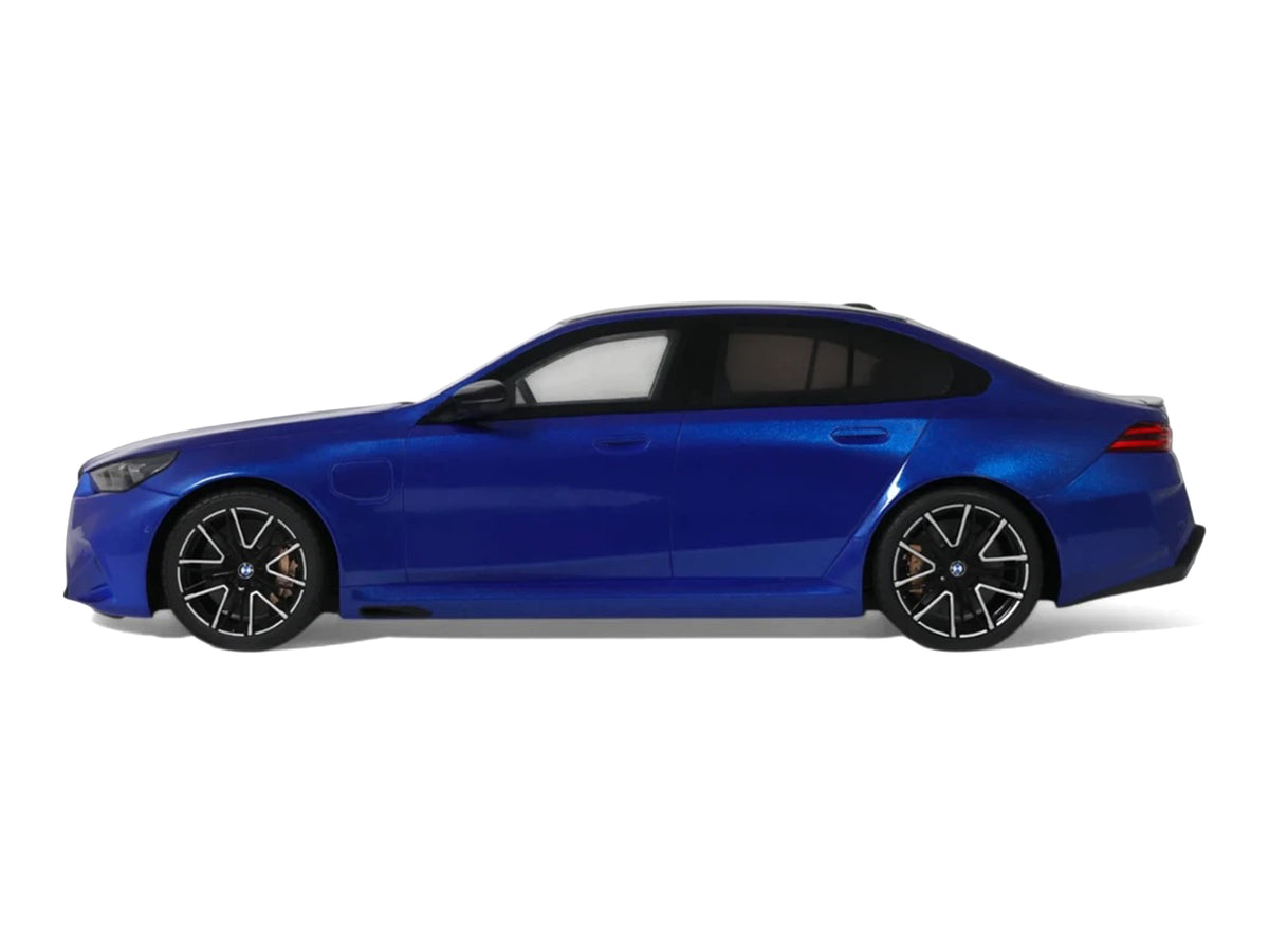 2024 BMW M5 (G90) Marina Bay Blue Metallic with Black Top 1/18 Model Car