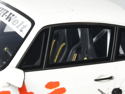 2024 RWB Akira White with Graphics "Akira" (1988) Movie 1/18 Model Car