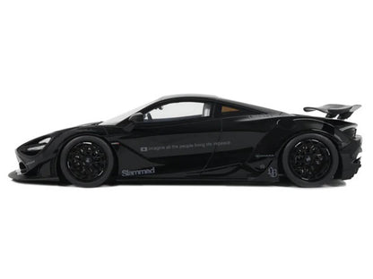2023 McLaren 720S "LB-Works - Liberty Walk" Black 1/18 Model Car