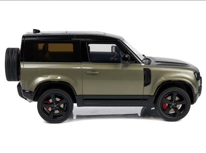 2021 Land Rover Defender 90 P400 X-Dynamic HSE Pangea Green Metallic 1/18 Model Car