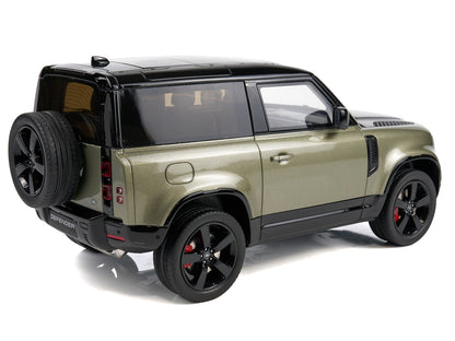 2021 Land Rover Defender 90 P400 X-Dynamic HSE Pangea Green Metallic 1/18 Model Car