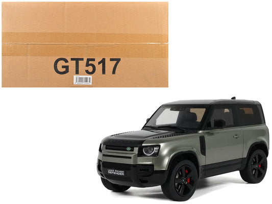 2021 Land Rover Defender 90 P400 X-Dynamic HSE Pangea Green Metallic 1/18 Model Car