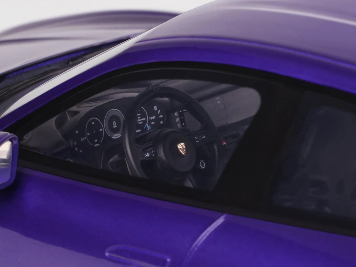 2023 Porsche Taycan Turbo GT Purple Sky Metallic 1/18 Model Car