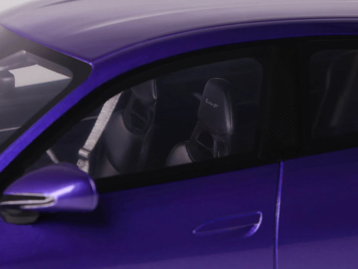 2023 Porsche Taycan Turbo GT Purple Sky Metallic 1/18 Model Car