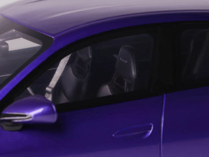 2023 Porsche Taycan Turbo GT Purple Sky Metallic 1/18 Model Car