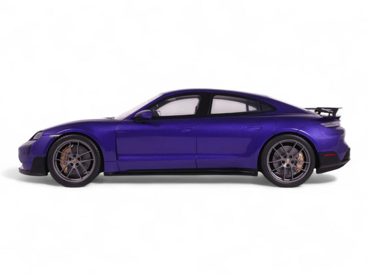 2023 Porsche Taycan Turbo GT Purple Sky Metallic 1/18 Model Car