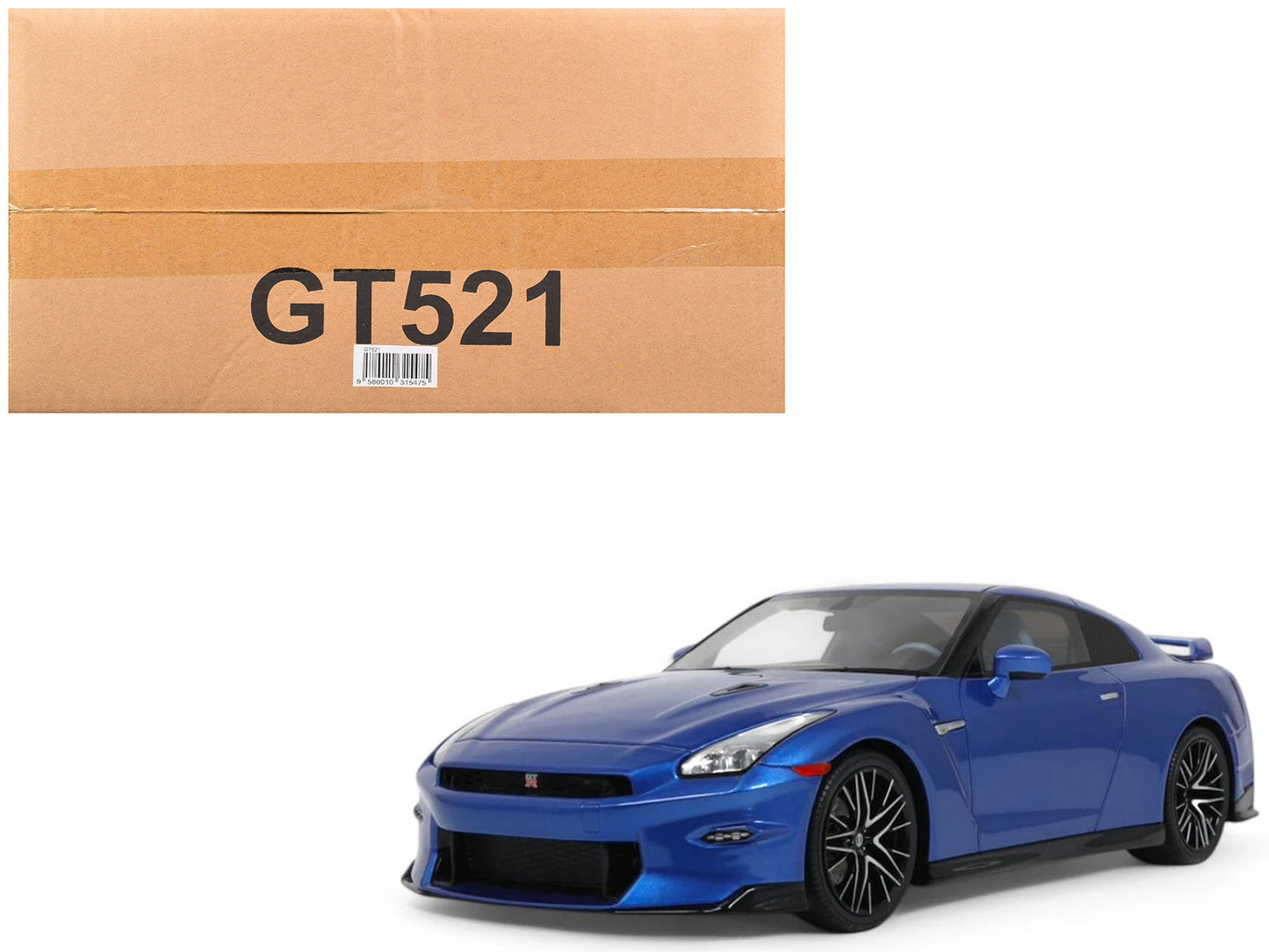 2024 Nissan GT-R Skyline Edition Bayside Blue Metallic 1/18 Model Car