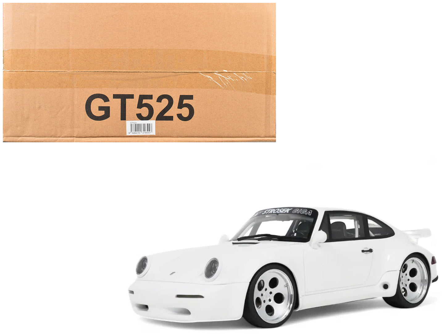 2024 Strosek GIGA (Porsche 911) White 1/18 Model Car