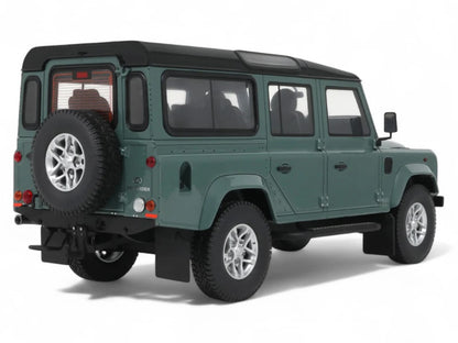 2016 Land Rover Defender 3 Station Wagon Green with Black Top 1/18 Model Car