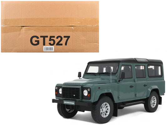 2016 Land Rover Defender 3 Station Wagon Green with Black Top 1/18 Model Car
