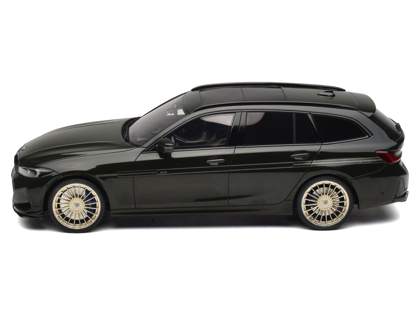 2025 BMW Alpina B3 GT Touring Green Metallic 1/18 Model Car