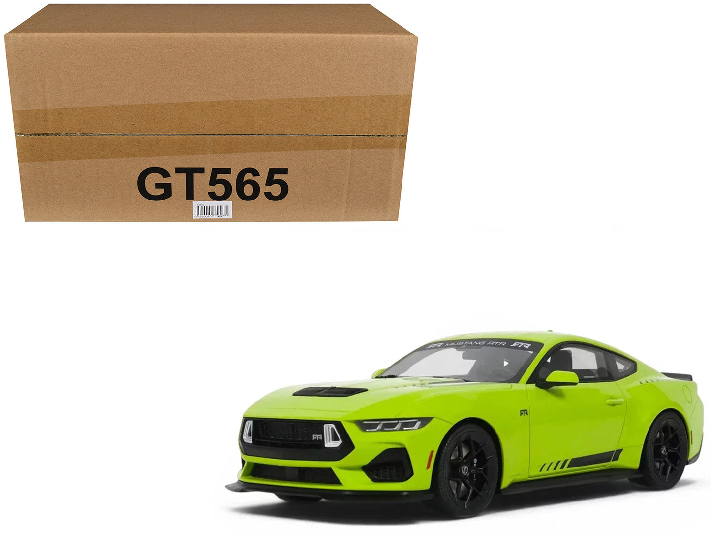 2025 Ford Mustang RTR Spec-3 Lime Green 1/18 Model Car