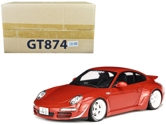 2021 Porsche 911 RWB "AKA Phila" Red 1/18 Model Car